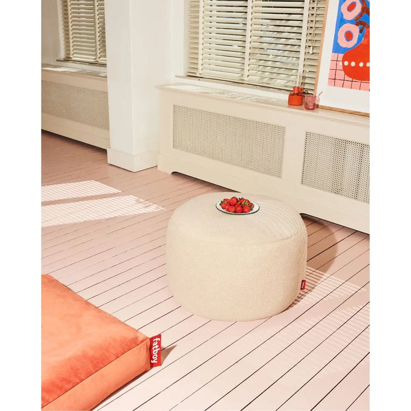 Fatboy Point Sherpa Pouf Large (Ecru) – Premium Soft Round Ottoman Stool 70x40 cm for Living Room, Bedroom & Lounge Seating – Versatile Modern Floor Pouffe for Footrest, Kids, Decor & Relaxing - Image 4